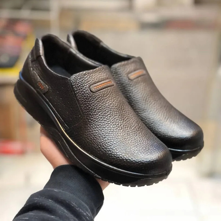 کفش چرم طبیعی مردانه طبی و راحت با ضمانت 6 ماهه