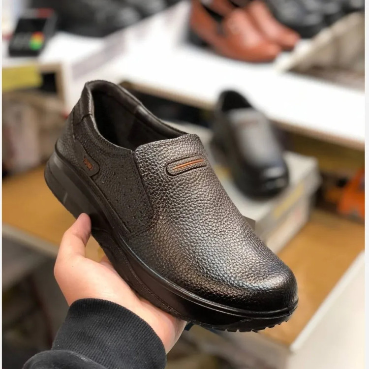 کفش چرم طبیعی مردانه طبی و راحت با ضمانت 6 ماهه