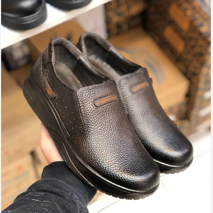 کفش چرم طبیعی مردانه طبی و راحت با ضمانت 6 ماهه