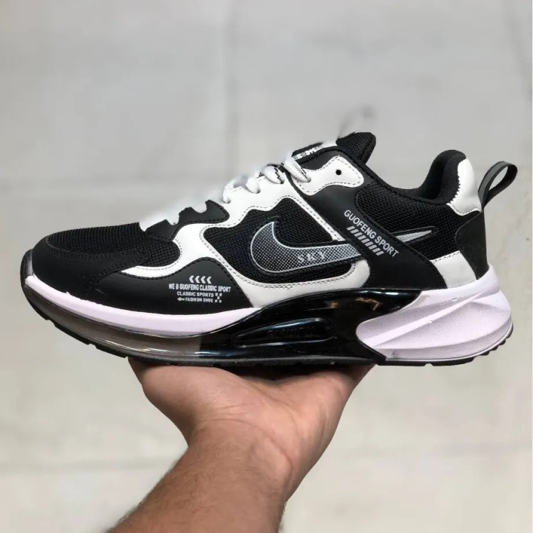 کتونی اسپرت مشکی سفید مردانه و زنانه، کفش راحتی پیاده روی و روزمره