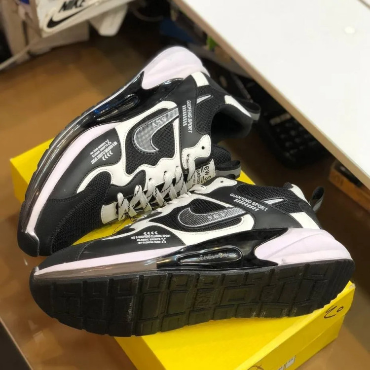 کتونی اسپرت مشکی سفید مردانه و زنانه، کفش راحتی پیاده روی و روزمره