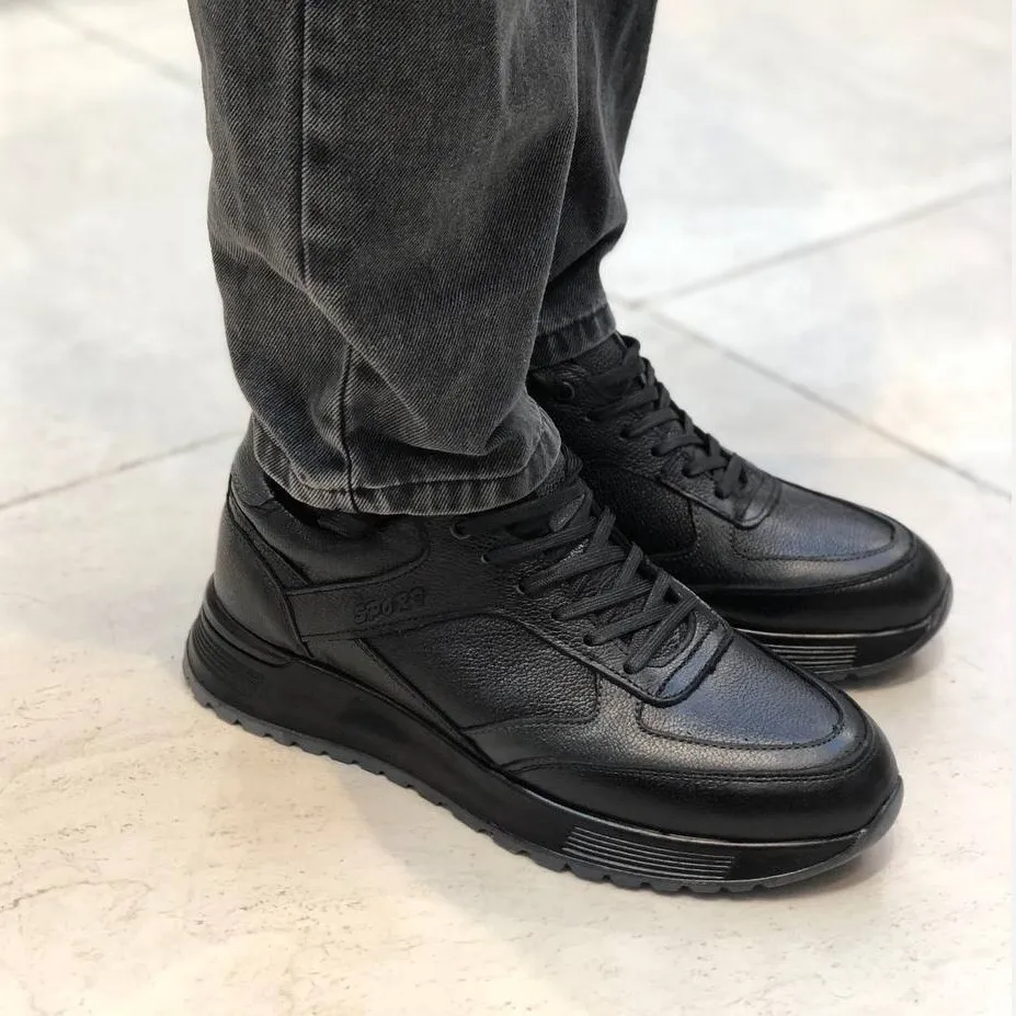 کفش مردانه چرم طبیعی مدل کلاسیک راحت و بادوام روزمره و اداری