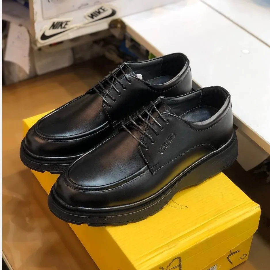 کفش چرم مردانه مدل لوفر برند رخشی