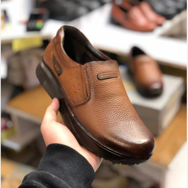 کفش چرم طبیعی مردانه طبی و راحت کد 12345