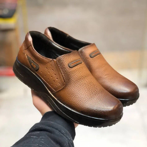 کفش چرم طبیعی مردانه طبی و راحت کد 12345