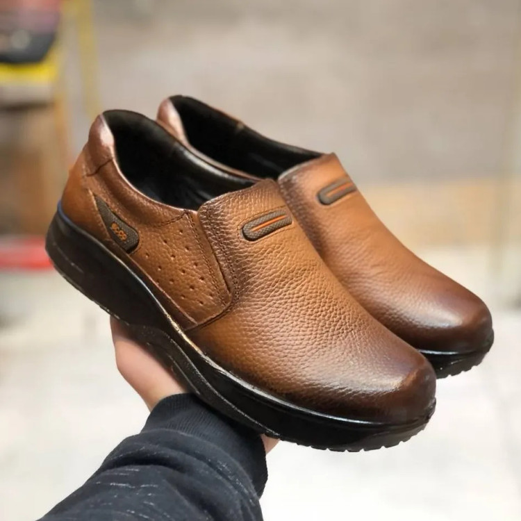 کفش چرم طبیعی مردانه طبی و راحت کد 12345