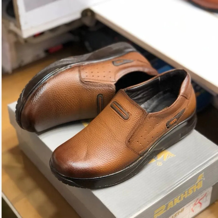 کفش چرم طبیعی مردانه طبی و راحت کد 12345