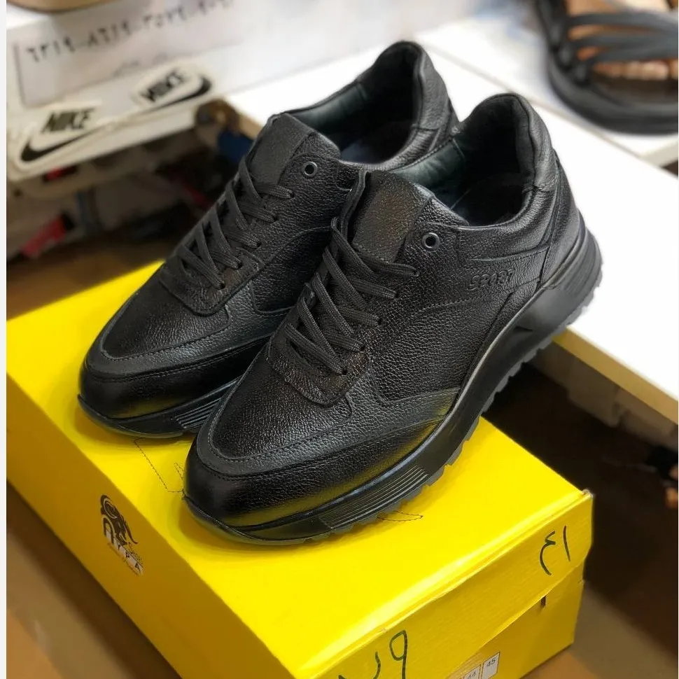 کفش مردانه چرم طبیعی مدل کلاسیک راحت و بادوام روزمره و اداری