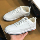 کفش سفید مردانه چرم صنعتی دور دوخت و کف دوخت مدل اسپرت روزمره