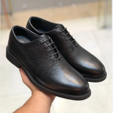 کفش مردانه چرم طبیعی مشکی رسمی و اداری شیک کد 123