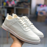 کفش سفید مردانه چرم صنعتی دور دوخت و کف دوخت مدل اسپرت روزمره