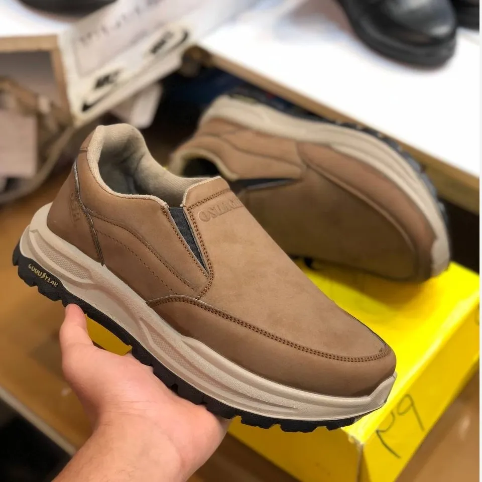 کفش مردانه چرم طبی بیبند مدل صبا راحت و شیک روزمره