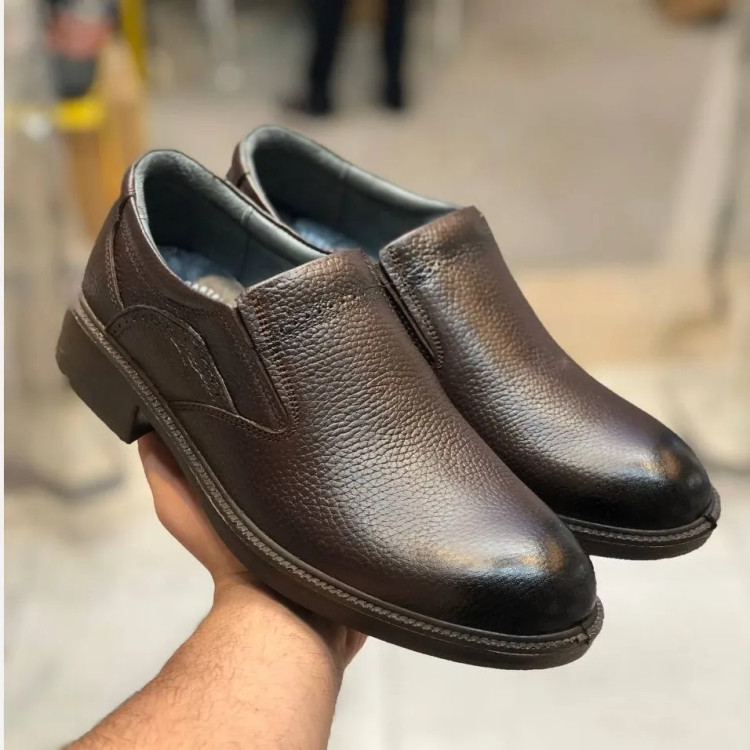 کفش مردانه چرم طبیعی شیک و راحت مدل لوفر اداری روزمره