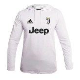 تیشرت آستین بلند کلاه دار مردانه طرح یوونتوس Jeep Adidas