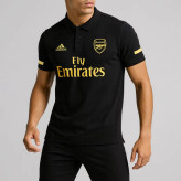 پولوشرت مردانه طرح آرسنال مشکی آستین کوتاه جنس جودون