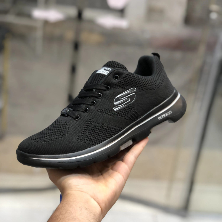 کفش پیاده روی زنانه مشکی راحت با کفی طبی و زیره الترا نرم مناسب کمر درد