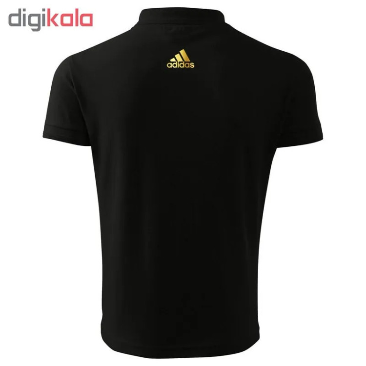 پولوشرت مردانه مشکی آستین کوتاه طرح آرسنال مدل Adidas Fly Emirates