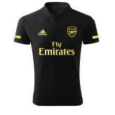 پولوشرت مردانه طرح آرسنال مشکی آستین کوتاه جنس جودون