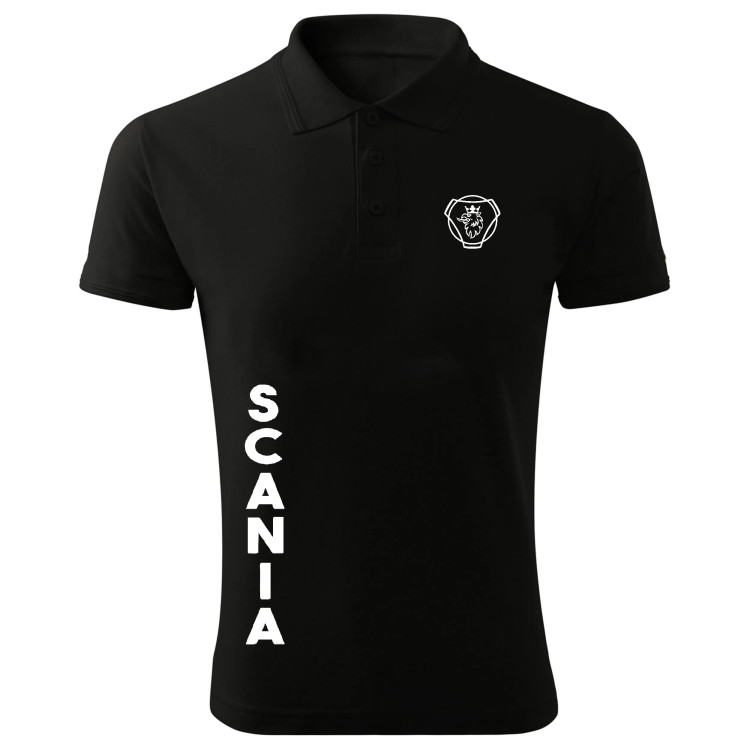 پولوشرت مردانه آستین کوتاه طرح اسکانیا مدل یقه دکمه دار شیک و اسپرت