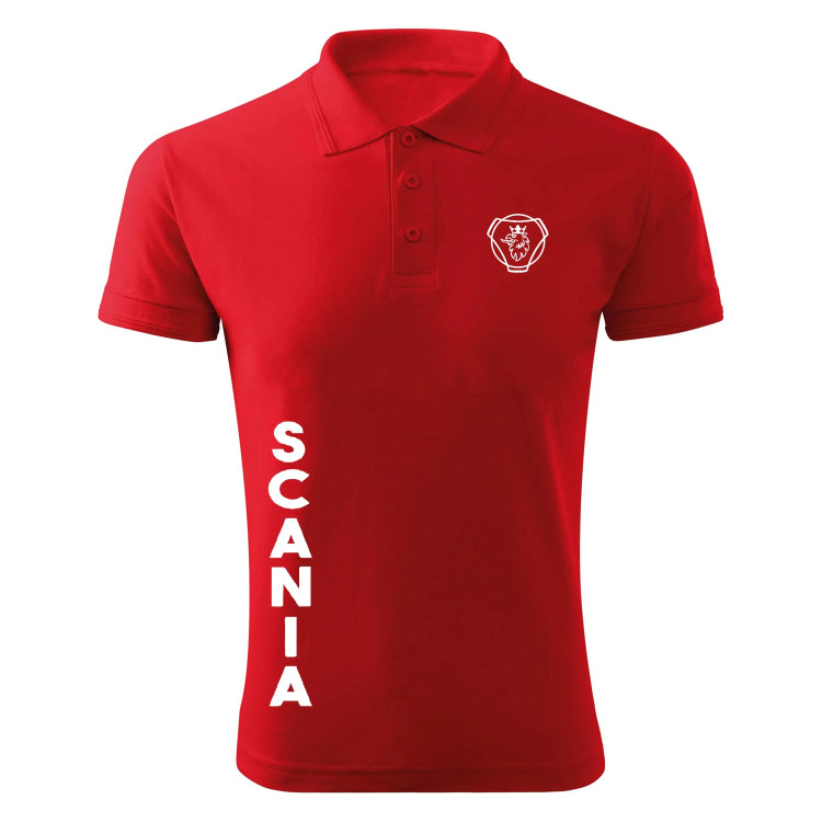 پولوشرت مردانه آستین کوتاه طرح اسکانیا مدل یقه دکمه دار شیک و اسپرت