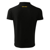 پولوشرت مردانه مشکی آستین کوتاه یقه دکمه دار طرح Under Armour