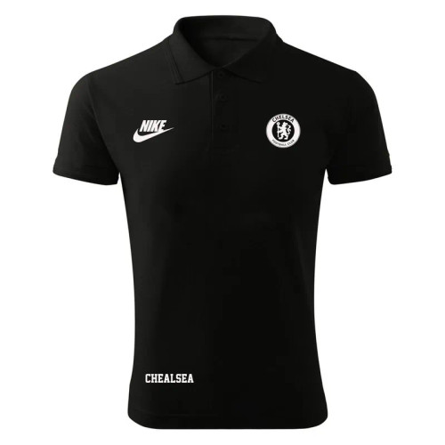 پولوشرت مشکی آستین کوتاه مردانه نایک مدل چلسی