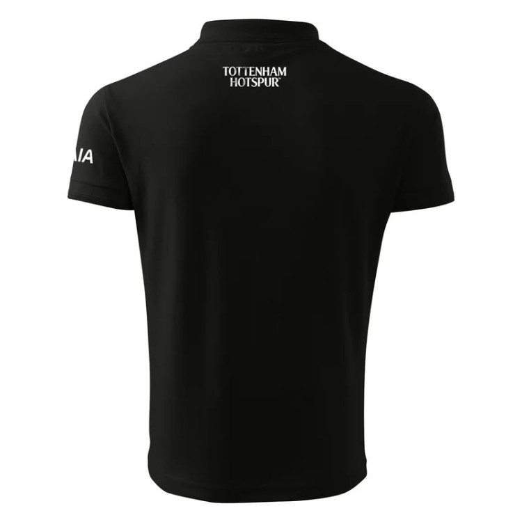 پولوشرت مشکی آستین کوتاه مردانه طرح تاتنهام هاتسپر کد 1002