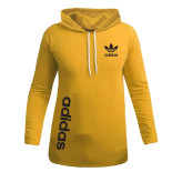 تیشرت آستین بلند کلاه دار مردانه طرح آدیداس مدل 2023