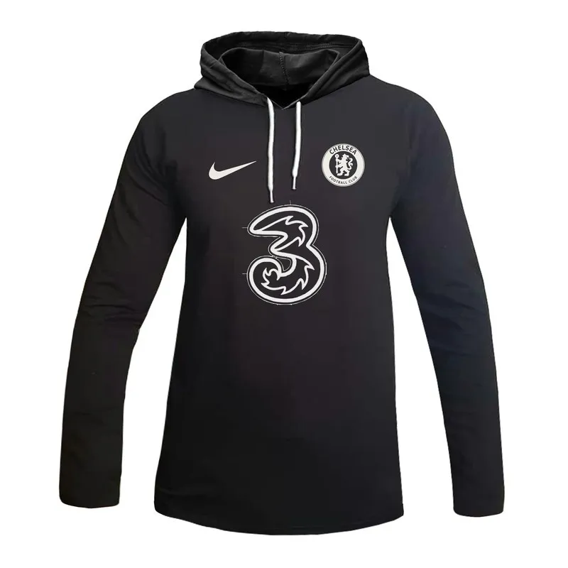 تیشرت لانگ کلاه دار طرح چلسی آستین بلند مردانه زنانه