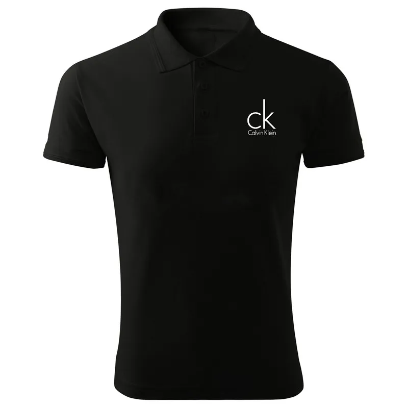 پولوشرت مردانه آستین کوتاه جودون طرح دار مشکی