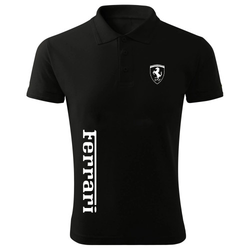 پولوشرت مردانه طرح فراری آستین کوتاه یقه دکمه دار شیک و اندامی