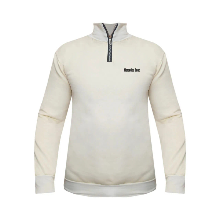 هودی مردانه نیم زیپ کرک دار پاییزی زمستانی یقه کش بافت تن خور شیک