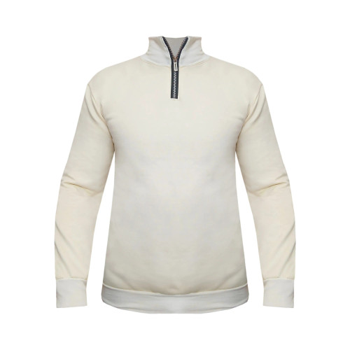 هودی مردانه نیم زیپ یقه کشبافت داخل کرک پاییزه زمستانه شیک