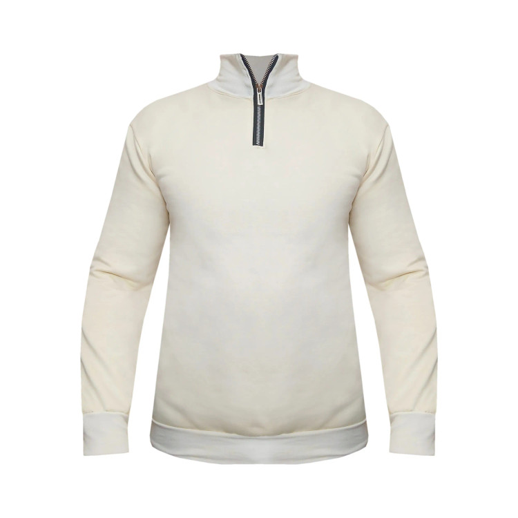 هودی مردانه نیم زیپ یقه کشبافت داخل کرک پاییزه زمستانه شیک