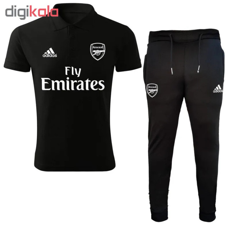 ست تیشرت و شلوار ورزشی مردانه طرح آرسنال | جنس پلی استر و نخ | ساخت ایران