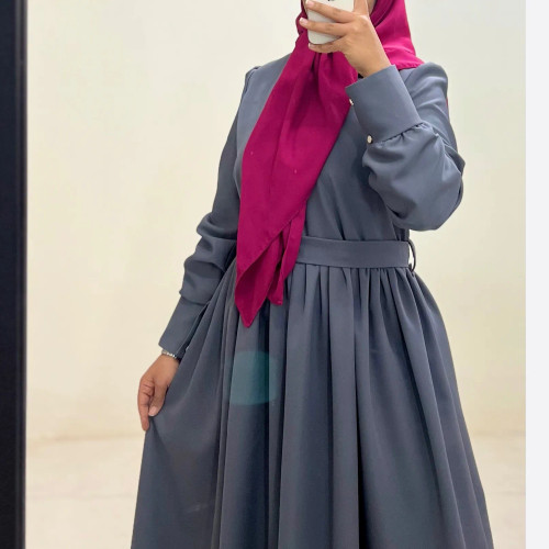 پیراهن بیسیک طوسی