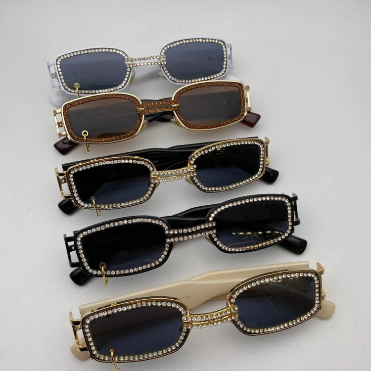 عینک آفتابی پرسینگ نگین دار برند جنتل مانستر زنانه و مردانه UV400