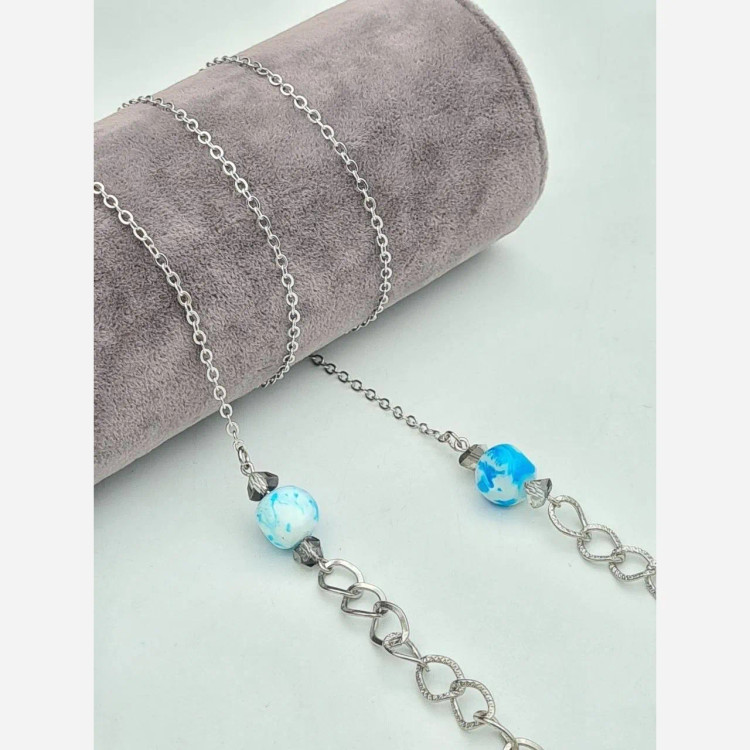 بند عینک لوکس زنجیر و سنگ ترند