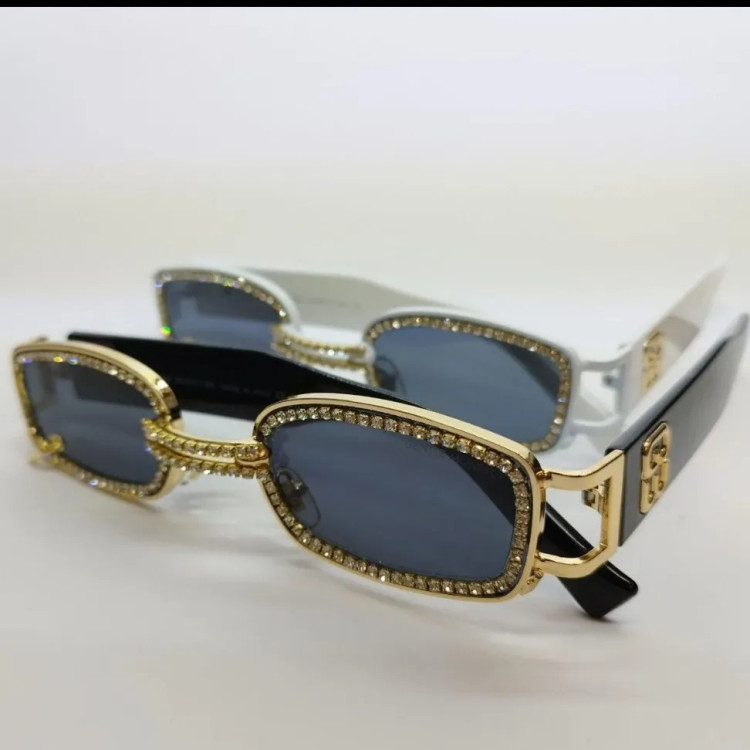 عینک آفتابی پرسینگ نگین دار برند جنتل مانستر زنانه و مردانه UV400