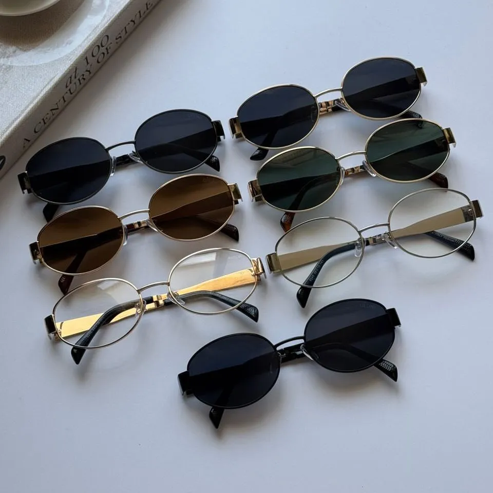 عینک سلین ترند فلزی بیضی آیتم 8246