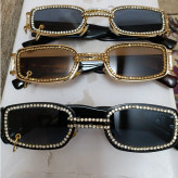 عینک آفتابی پرسینگ نگین دار برند جنتل مانستر زنانه و مردانه UV400