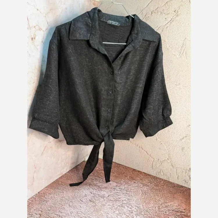 شومیز گره ای رگه دار عیدانه