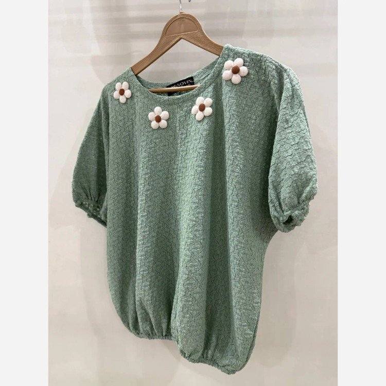 تک پوش زنانه گلدار عیدانه