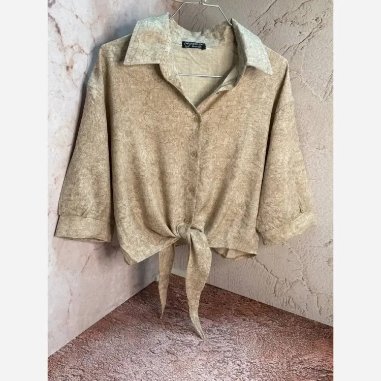 شومیز گره ای رگه دار عیدانه