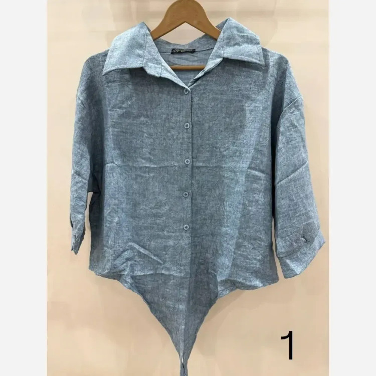 شومیز گره ای رگه دار عیدانه