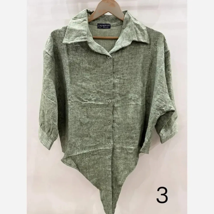 شومیز گره ای رگه دار عیدانه