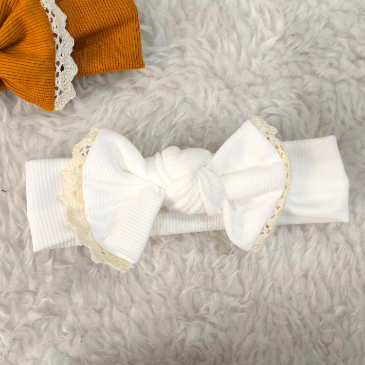 هدبند پاپیونی نوزاد و کودک | جنس کبریتی کشسان | مناسب 3 ماه تا 3 سال