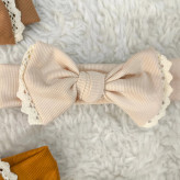 هدبند پاپیونی نوزاد و کودک | جنس کبریتی کشسان | مناسب 3 ماه تا 3 سال