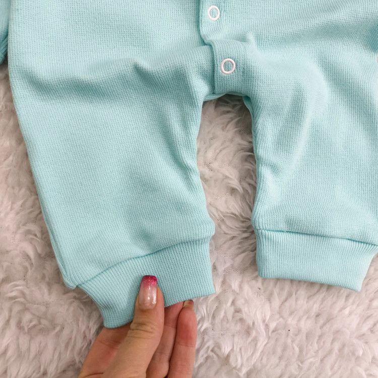 سرهمی کبریتی نوزاد Hello، جنس پنبه، دستکش دار، سایز 3 تا 9 ماه