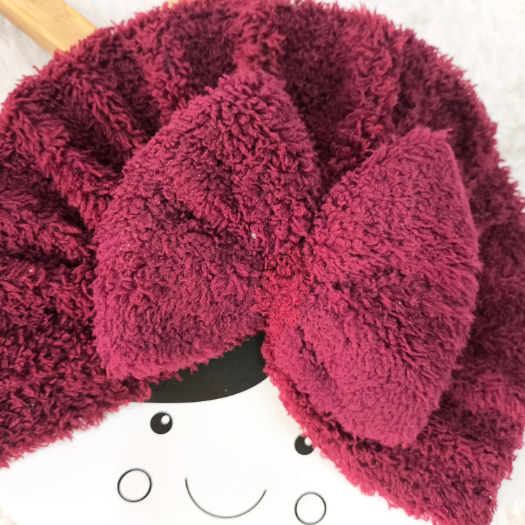 توربان پولیشی پاپیون دار نوزاد و کودک مناسب پاییز و زمستان